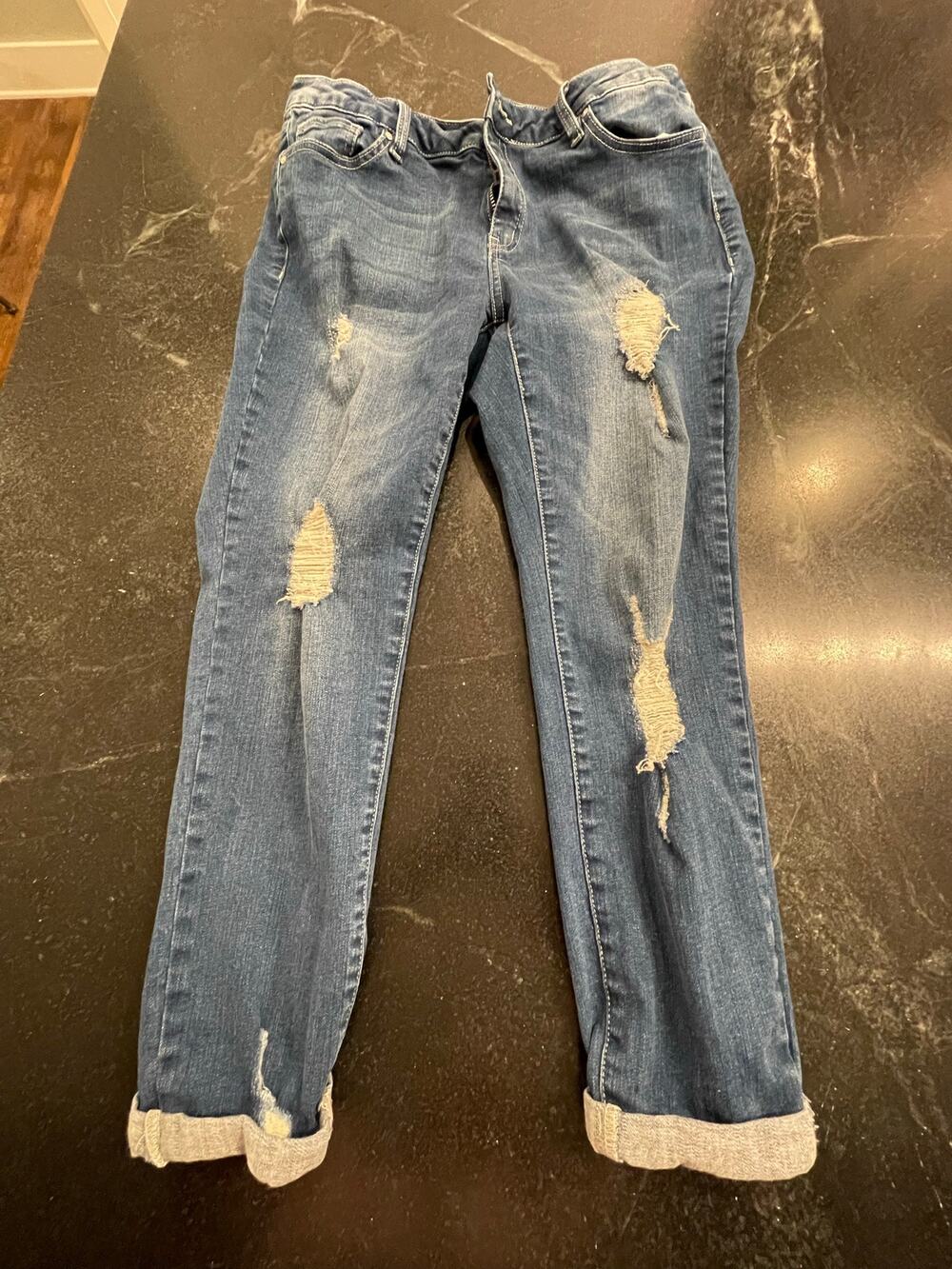 Resfeber Roma Collection Capri Jeans 12 distressed